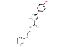 3-(4-hydroxyphenyl)-N-[2-(3-pyridinylamino)ethyl]-1H-pyrazole-5-carboxamide
