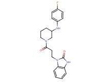 1-(3-{3-[(4-fluorophenyl)amino]-1-piperidinyl}-3-oxopropyl)-1,3-dihydro-2H-benzimidazol-2-one