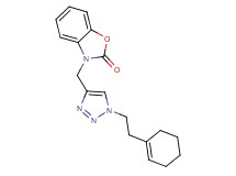 3-{[1-(2-cyclohex-1-en-1-ylethyl)-1H-1,2,3-triazol-4-yl]methyl}-1,3-benzoxazol-2(3H)-one