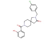 2-(4-chlorobenzyl)-8-(2-hydroxybenzoyl)-2,8-diazaspiro[4.5]decan-3-one