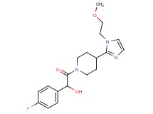1-(4-fluorophenyl)-2-{4-[1-(2-methoxyethyl)-1H-imidazol-2-yl]-1-piperidinyl}-2-oxoethanol
