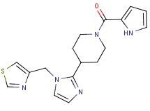 1-(1H-pyrrol-2-ylcarbonyl)-4-[1-(1,3-thiazol-4-ylmethyl)-1H-imidazol-2-yl]piperidine