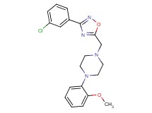 1-{[3-(3-chlorophenyl)-1,2,4-oxadiazol-5-yl]methyl}-4-(2-methoxyphenyl)piperazine