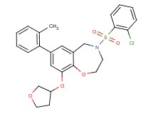 4-[(2-chlorophenyl)sulfonyl]-7-(2-methylphenyl)-9-(tetrahydro-3-furanyloxy)-2,3,4,5-tetrahydro-1,4-benzoxazepine