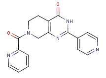 2-(4-pyridinyl)-7-(2-pyridinylcarbonyl)-5,6,7,8-tetrahydropyrido[3,4-d]pyrimidin-4(3H)-one