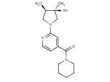 (3R*,4R*)-3,4-dimethyl-1-[4-(1-piperidinylcarbonyl)-2-pyridinyl]-3-pyrrolidinol