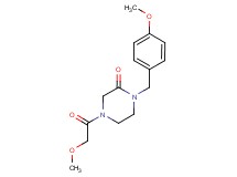 4-(methoxyacetyl)-1-(4-methoxybenzyl)-2-piperazinone