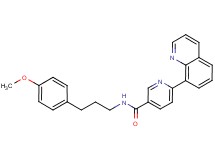N-[3-(4-methoxyphenyl)propyl]-6-quinolin-8-ylnicotinamide