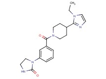 1-(3-{[4-(1-ethyl-1H-imidazol-2-yl)-1-piperidinyl]carbonyl}phenyl)-2-imidazolidinone
