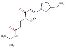 3-[4-[3-(aminomethyl)-1-pyrrolidinyl]-6-oxo-1(6H)-pyridazinyl]-N-isopropylpropanamide hydrochloride