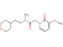2-(3-methoxy-2-oxopyridin-1(2H)-yl)-N-methyl-N-[2-(tetrahydro-2H-pyran-4-yl)ethyl]acetamide