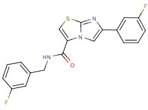 N-(3-fluorobenzyl)-6-(3-fluorophenyl)imidazo[2,1-b][1,3]thiazole-3-carboxamide