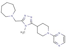 1-{[4-methyl-5-(1-pyrazin-2-ylpiperidin-4-yl)-4H-1,2,4-triazol-3-yl]methyl}azepane