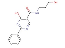 4-hydroxy-N-(3-hydroxypropyl)-2-phenylpyrimidine-5-carboxamide
