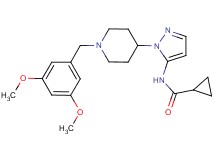 N-{1-[1-(3,5-dimethoxybenzyl)-4-piperidinyl]-1H-pyrazol-5-yl}cyclopropanecarboxamide