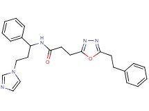 N-[3-(1H-imidazol-1-yl)-1-phenylpropyl]-3-[5-(2-phenylethyl)-1,3,4-oxadiazol-2-yl]propanamide