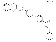 4-(4-{[(2R)-3,4-dihydro-2H-chromen-2-ylmethyl]amino}-1-piperidinyl)-N-(3-pyridinylmethyl)benzamide