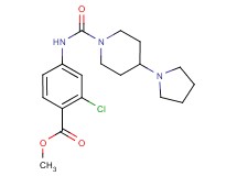 methyl 2-chloro-4-{[(4-pyrrolidin-1-ylpiperidin-1-yl)carbonyl]amino}benzoate
