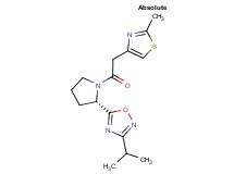 3-isopropyl-5-{(2S)-1-[(2-methyl-1,3-thiazol-4-yl)acetyl]-2-pyrrolidinyl}-1,2,4-oxadiazole