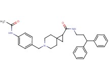 6-[4-(acetylamino)benzyl]-N-(3,3-diphenylpropyl)-6-azaspiro[2.5]octane-1-carboxamide