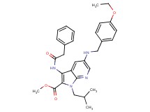 methyl 5-[(4-ethoxybenzyl)amino]-1-isobutyl-3-[(phenylacetyl)amino]-1H-pyrrolo[2,3-b]pyridine-2-carboxylate