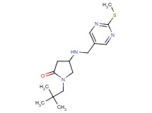 1-(2,2-dimethylpropyl)-4-({[2-(methylthio)-5-pyrimidinyl]methyl}amino)-2-pyrrolidinone