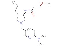 N-(rel-(3R,4S)-1-{[6-(dimethylamino)-3-pyridinyl]methyl}-4-propyl-3-pyrrolidinyl)-3-methoxypropanamide dihydrochloride