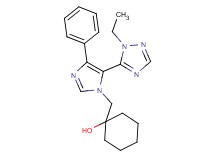 1-{[5-(1-ethyl-1H-1,2,4-triazol-5-yl)-4-phenyl-1H-imidazol-1-yl]methyl}cyclohexanol