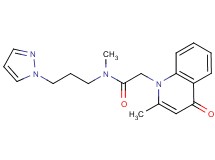 N-methyl-2-(2-methyl-4-oxoquinolin-1(4H)-yl)-N-[3-(1H-pyrazol-1-yl)propyl]acetamide