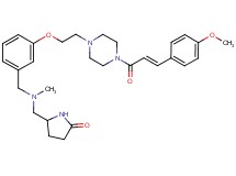 5-{[[3-(2-{4-[(2E)-3-(4-methoxyphenyl)-2-propenoyl]-1-piperazinyl}ethoxy)benzyl](methyl)amino]methyl}-2-pyrrolidinone