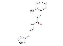 3-(1-methyl-2-piperidinyl)-N-[3-(1H-pyrazol-1-yl)propyl]propanamide