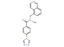 N-(isoquinolin-5-ylmethyl)-N-methyl-4-(4H-1,2,4-triazol-4-yl)benzamide