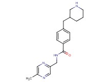 N-[(5-methyl-2-pyrazinyl)methyl]-4-(3-piperidinylmethyl)benzamide