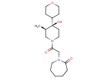 1-{2-[(3R*,4R*)-4-hydroxy-3-methyl-4-(tetrahydro-2H-pyran-4-yl)-1-piperidinyl]-2-oxoethyl}-2-azepanone
