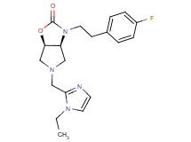 (3aS*,6aR*)-5-[(1-ethyl-1H-imidazol-2-yl)methyl]-3-[2-(4-fluorophenyl)ethyl]hexahydro-2H-pyrrolo[3,4-d][1,3]oxazol-2-one
