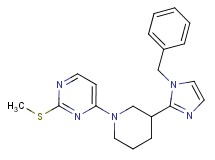4-[3-(1-benzyl-1H-imidazol-2-yl)-1-piperidinyl]-2-(methylthio)pyrimidine