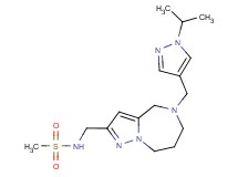 N-({5-[(1-isopropyl-1H-pyrazol-4-yl)methyl]-5,6,7,8-tetrahydro-4H-pyrazolo[1,5-a][1,4]diazepin-2-yl}methyl)methanesulfonamide