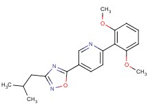2-(2,6-dimethoxyphenyl)-5-(3-isobutyl-1,2,4-oxadiazol-5-yl)pyridine