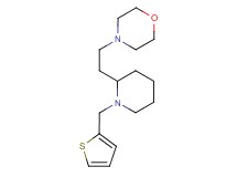 4-{2-[1-(2-thienylmethyl)-2-piperidinyl]ethyl}morpholine