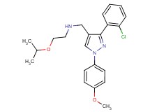 N-{[3-(2-chlorophenyl)-1-(4-methoxyphenyl)-1H-pyrazol-4-yl]methyl}-2-isopropoxyethanamine