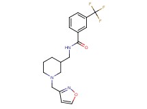 N-{[1-(3-isoxazolylmethyl)-3-piperidinyl]methyl}-3-(trifluoromethyl)benzamide