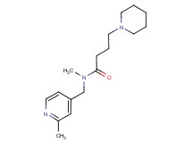 N-methyl-N-[(2-methyl-4-pyridinyl)methyl]-4-(1-piperidinyl)butanamide