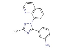 3-(3-methyl-1-quinolin-8-yl-1H-1,2,4-triazol-5-yl)aniline