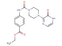 ethyl 4-({[4-(3-oxo-3,4-dihydropyrazin-2-yl)piperazin-1-yl]carbonyl}amino)benzoate