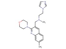 2-(1H-imidazol-1-yl)-N-methyl-N-[(7-methyl-2-morpholin-4-ylquinolin-3-yl)methyl]ethanamine