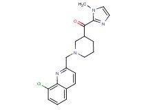 {1-[(8-chloro-2-quinolinyl)methyl]-3-piperidinyl}(1-methyl-1H-imidazol-2-yl)methanone