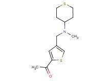 1-(4-{[methyl(tetrahydro-2H-thiopyran-4-yl)amino]methyl}-2-thienyl)ethanone