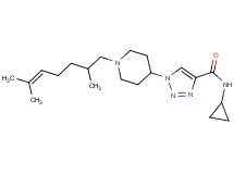 N-cyclopropyl-1-[1-(2,6-dimethyl-5-hepten-1-yl)-4-piperidinyl]-1H-1,2,3-triazole-4-carboxamide