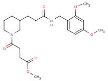 methyl 4-(3-{3-[(2,4-dimethoxybenzyl)amino]-3-oxopropyl}-1-piperidinyl)-4-oxobutanoate