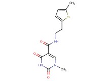 1-methyl-N-[2-(5-methyl-2-thienyl)ethyl]-2,4-dioxo-1,2,3,4-tetrahydropyrimidine-5-carboxamide